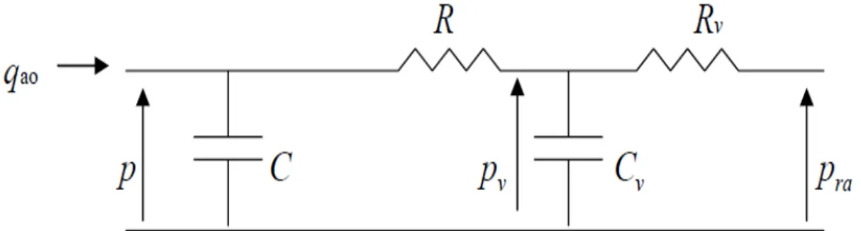 Figura 4.4 :  Analogo elettrico del modello di Guyton. 