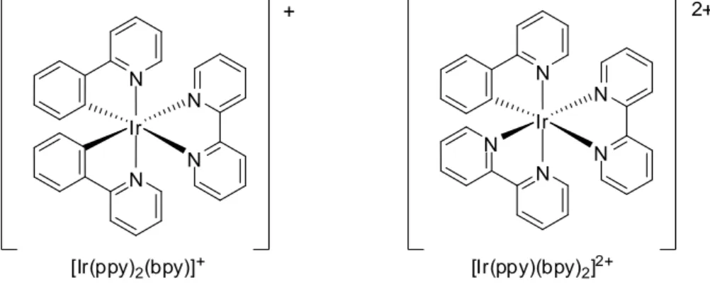 Figura 7: primi esempi di complessi di Ir(III) 
