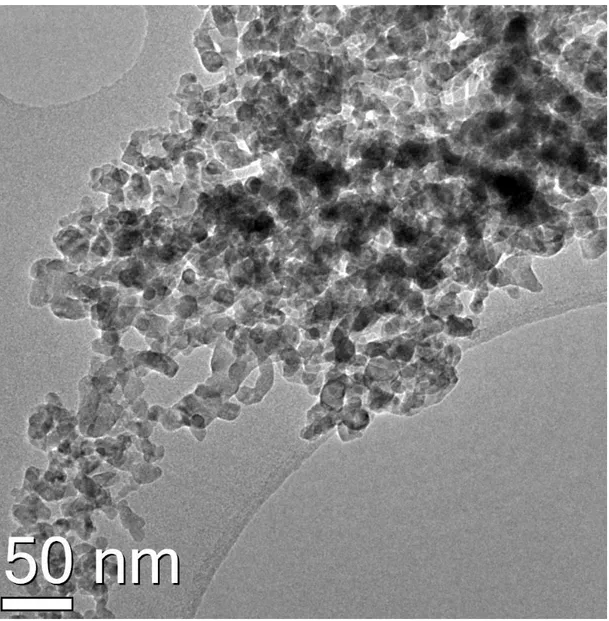 Figura 3.17: Agglomerato di nanoparticelle.