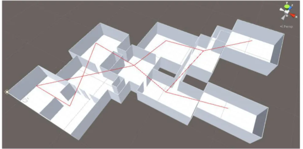 Figura 12. Dungeon formato con minShiftValue uguale a 1. 