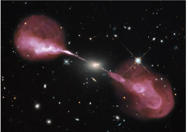 Figura 1.4 Getti radio-galassia FRII 