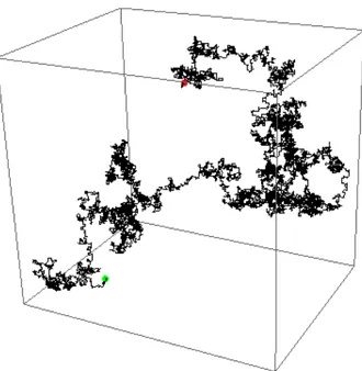 Figura 1.1: Esempio di random walk tridimensionale