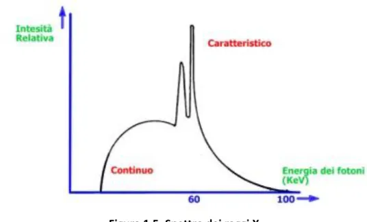 Figura 1.5: Spettro dei raggi X 