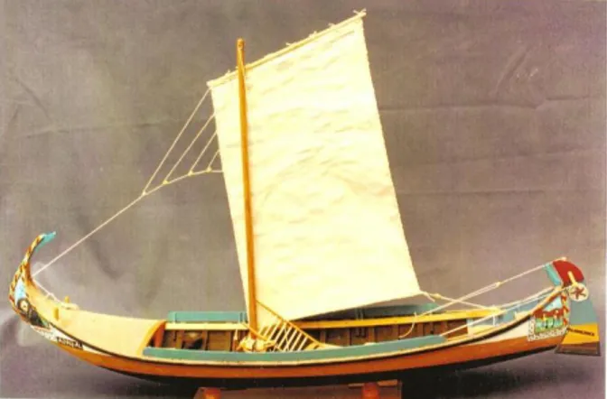 Fig. 3 – Miniatura de barco Moliceiro  (imagem extraída da Internet) 