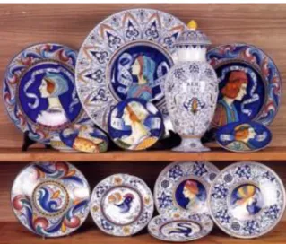 Fig. 12 – Peças de cerâmica de Faenza  (imagem extraída da Internet) 