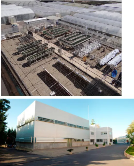 Fig.  8  –  Greenhouses  and  laboratory  owned  by  Fundación  CAJAMAR  (Almería, Spain)