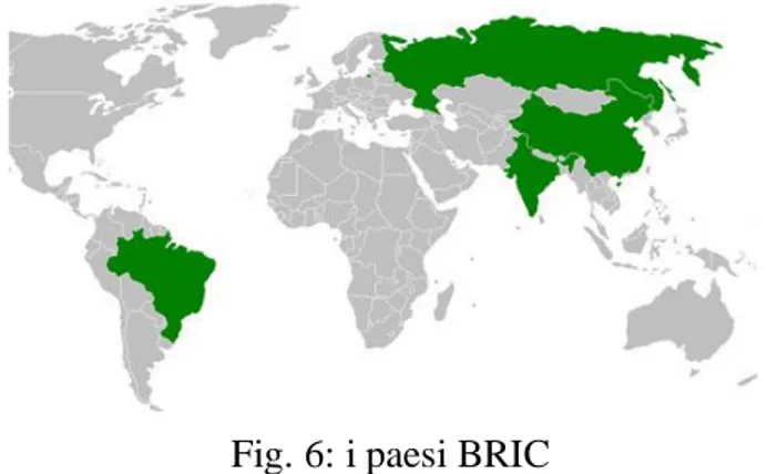 Fig. 6: i paesi BRIC 