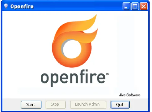 Figura 1.1: Launcher di Openfire per Windows.