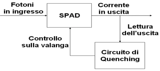 Figura 2.4: Sistema di controllo della valanga per rendere nuovamente operativa la SPAD