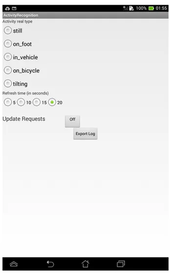 Figura 3.1: Screenshot dell’activity dell’applicazione
