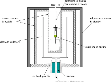 Figura 2.3: Schema di un calibratore di attività 