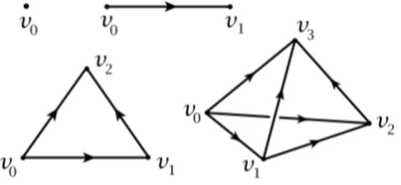 Figura 1.1: 0-simplesso, 1-simplesso, 2-simplesso e 3-simplesso