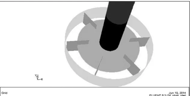 Fig. 2.2 - Superficie in corrispondenza delle pale sulla quale si sono raccolti i dati  per l’analisi della simulazione 