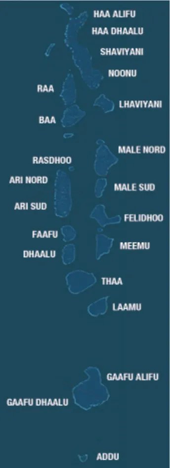 Figura 1.5.1- Cartina Repubblica delle maldive 