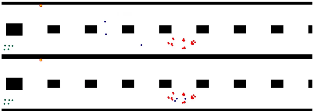 Figura 2.2: Steering abilitato e disabilitato: simulazioni a confronto