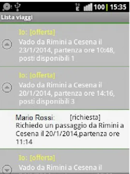 Illustrazione 7: Finestra di dialogo  per contattare il guidatore