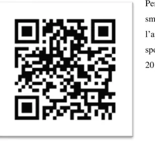 Figura 2.8 QrCode dello spot  http://www.youtube.com/watch?v=T0cepOEoLzA  