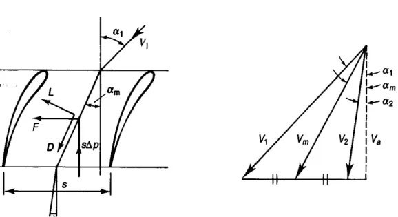 Fig 4.7 diagramma delle forze: si vede la direzione che hanno le forze sul profilo 