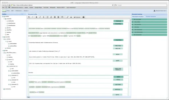 Figure 5.1: A screenshoot of the LIME editor