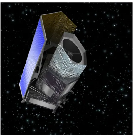 Figure 5.1: A reconstruction of how the Euclid satellite will appear in space after its launch.