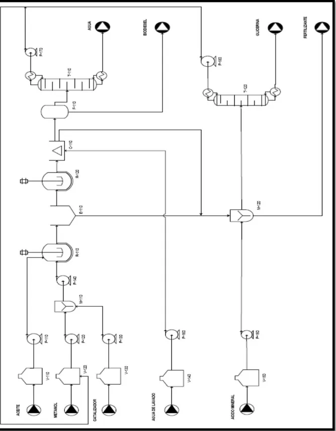 Figura 1.13: schema impianto industriale continuo per la produzione di  biodiesel 