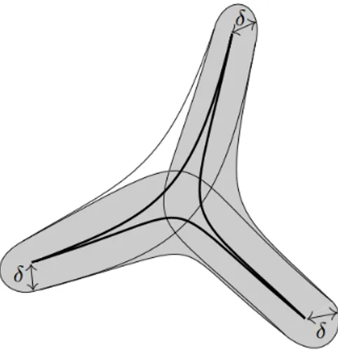 Figure 1.2: A δ-slim triangle