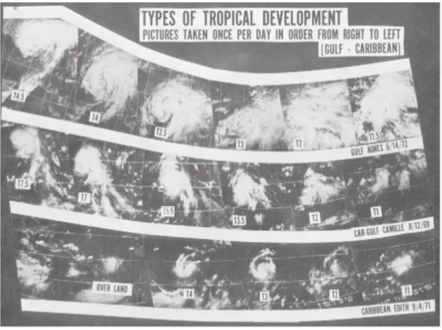 Figura 2.6. Esempio di sistema nuvoloso caratteristico di un ciclone tropicale in fase di  sviluppo [Velden et al., 2006]