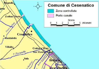 Figura 2.1: Area costiera di Cesenatico