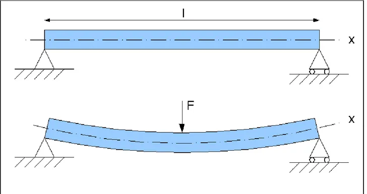 Figura 2.5: Momento flettente generato da una forza di taglio F 