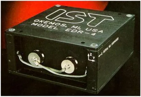 Figura 9 Misuratore e registratore di shock e vibrazioni. Modello EDR-4  (Panther). (da IST, Instrument Sensor Technology) [8]
