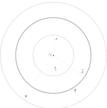 Figura 1.2: Dischi concentrici (teorema torinese di Cauchy)
