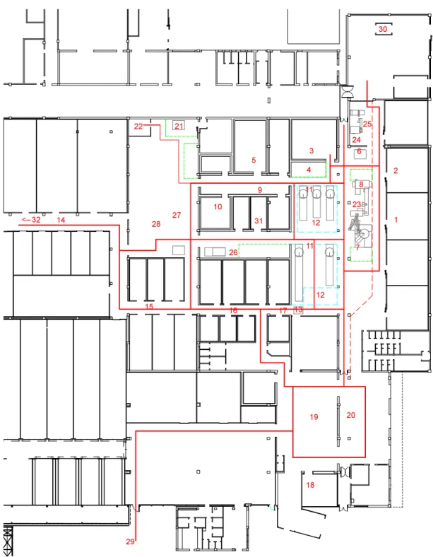 Figura 3.1: Schema dei corridoi
