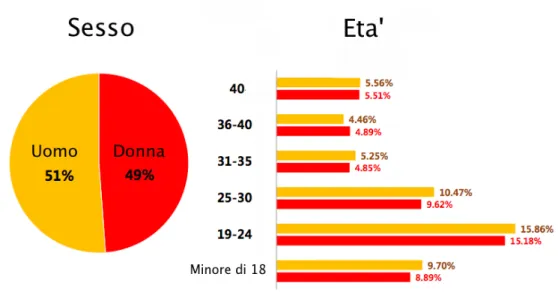 Figura 2.3: Composizione utenti di Tudou