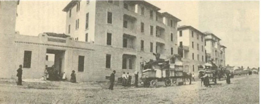 Fig. 1.1 Costruzione di un quartiere operario in Via Solaro-Milano, 1909