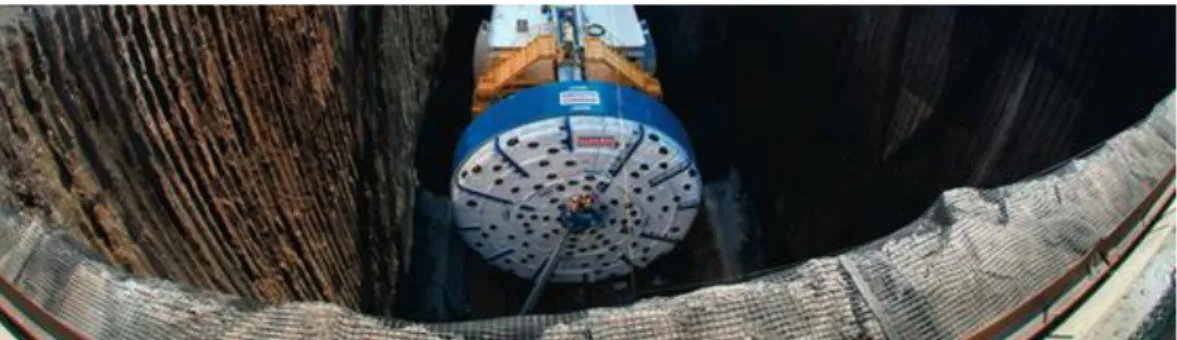 Figura 3.7 TBM Robbins impiegata per la realizzazione del Niagara Tunnel [54] 