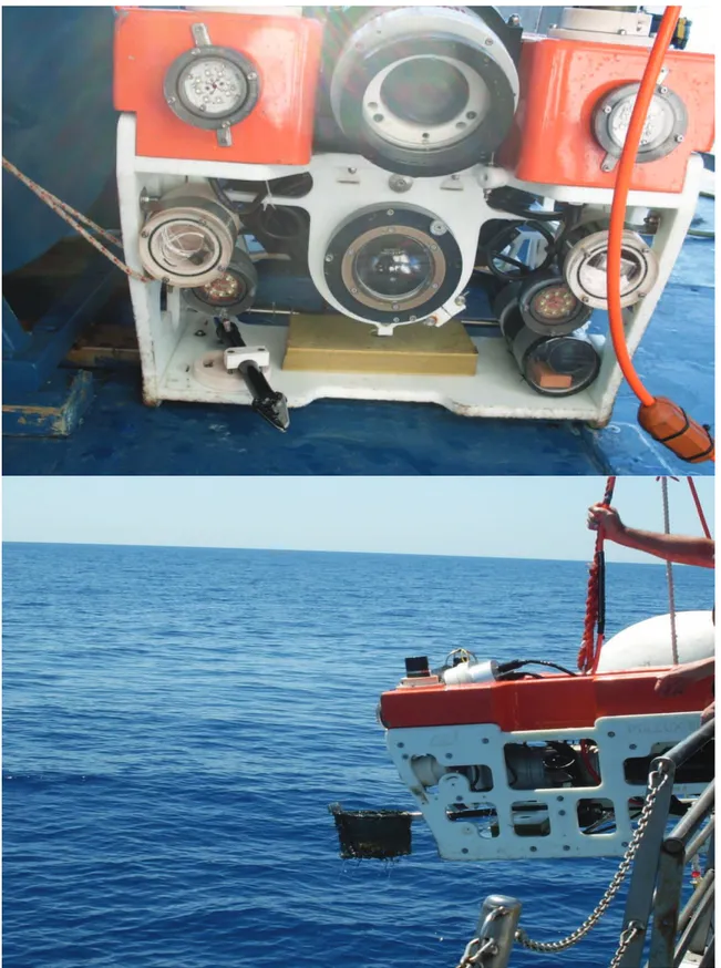 Figure 1.3  The ROVs used in oceanographic cruises (May and June 2012) by the R/V Astrea