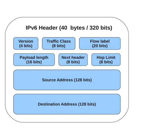 Figure 1.3: The IPv6 header fields
