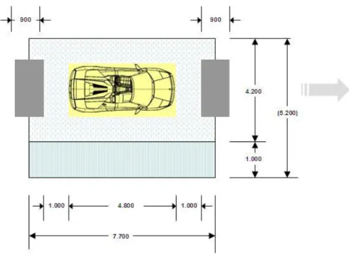 Figura 3.2 - Station layout B (40,04 m 2 ) 