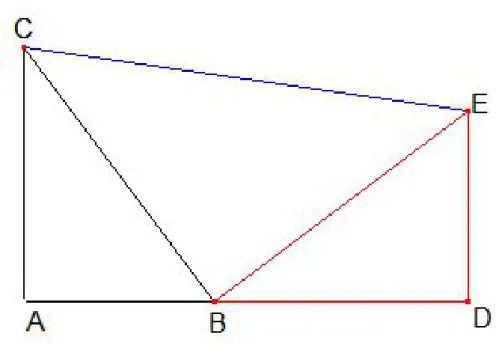 Figura 2.2: Dimostrazione di Garﬁeld del teorema di Pitagora