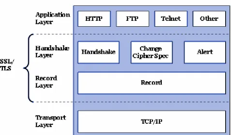 Illustrazione 10: Strati e struttura del protocollo TLS