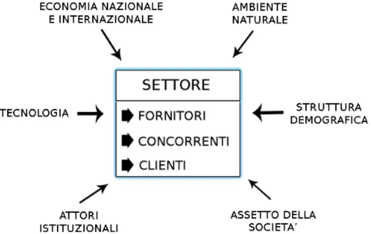 Figura 1.1: Ambiente in cui opera l'impresa Fonte: Elaborazione dell'autore