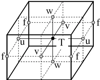 Figura 2.2 – Disposizione delle variabili nello spazio. Da Madec et al. (1998). 