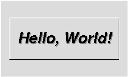 Figura 2.1: Output del programma “Hello, World!”.