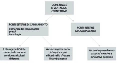 Figura 2.6: Vantaggio competitivo, Grant Robert M., L’analisi strategica per le decisioni aziendali, Edizione Il Mulino, 2006, pp.257.