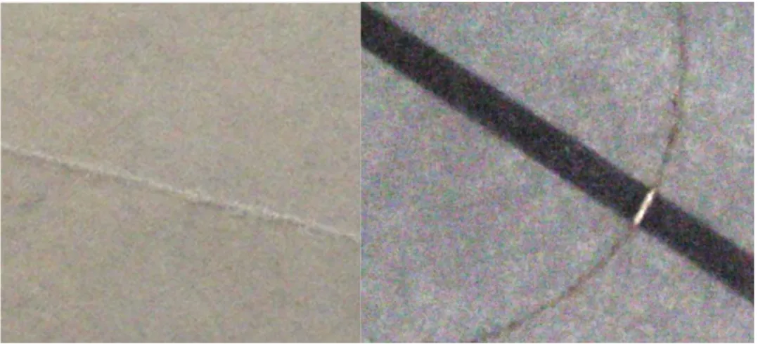 Fig. 26 effetti laser FAYb  sul materiale 1 