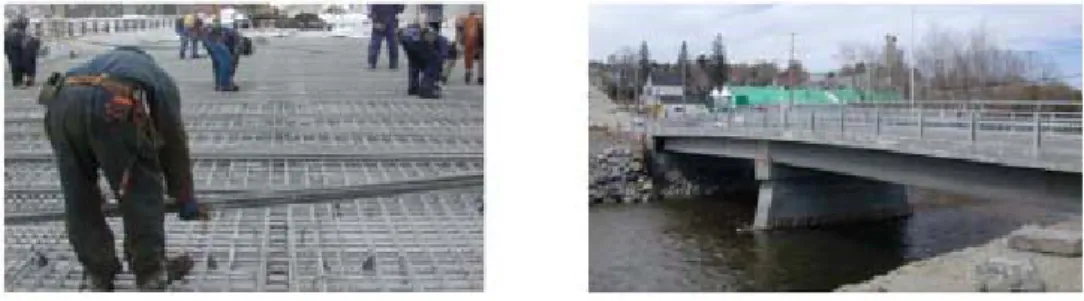 Figura 1.20 – Impalcato da ponte realizzato con GFRP, Cookshire, Eaton, Quebec 