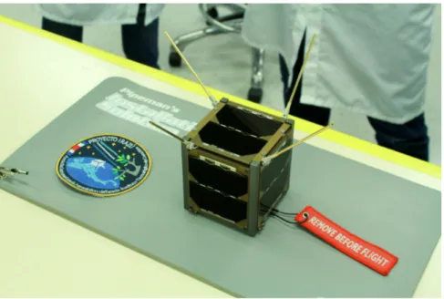 Figure 1.1: First centroamerican CubeSat launched as part of the Irazu Proyect for monitoring climate change in the tropical forests of Costa Rica [2] [3].