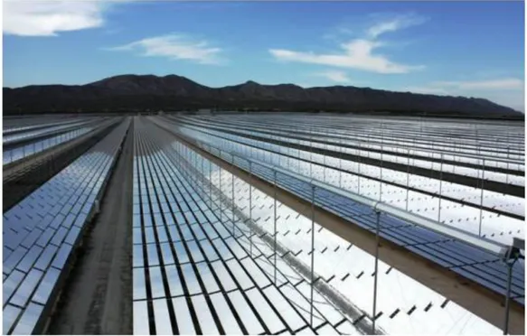 Figure 1-5 The 30 MW PE 2 solar plant at Calasparra, Murcia, southern Spain (Badr,  2013)