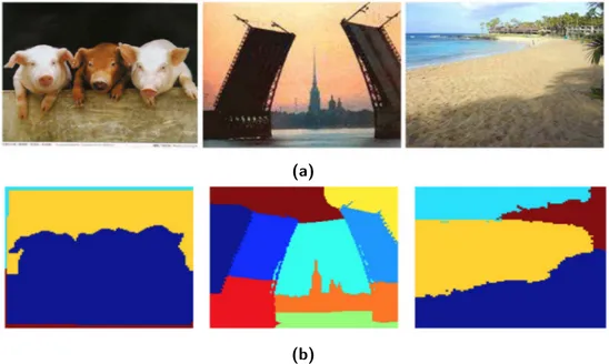 Figure 2.13: Example of image segmentation using the self tuning spectral algo- algo-rithm proposed in [ 29 ].