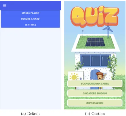 Figure 5.2: Quiz Game: from prototype to final product